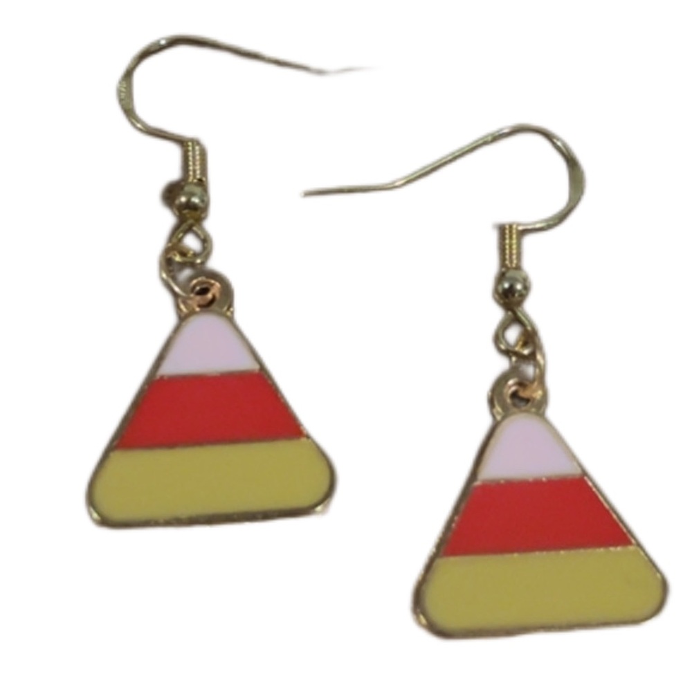 🔴Handmade Candy Corn Earrings